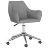 vidaXL Chaises pivotantes &agrave; manger lot de 6 Gris clair Tissu