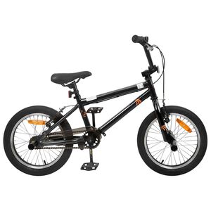 vidaXL BMX 16 Pouces pour 5-8 ans Noir
