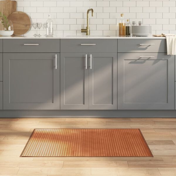 vidaXL Tapis rectangulaire marron 60x100 cm bambou