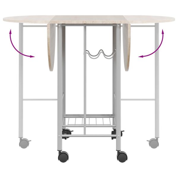 vidaXL Ensemble de salle à manger pliable 5 pièces MDF