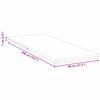 vidaXL Surmatelas Blanc 80 x 200 cm Tissu jacquard
