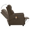 vidaXL Fauteuil de massage Marron fonc&eacute; Tissu