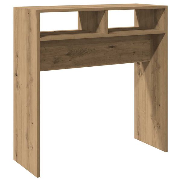 vidaXL Table console chêne artisanal 78x30x80 cm bois d'ingénierie