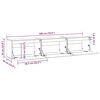 vidaXL Meubles TV 3 pcs Noir Bois massif de pin