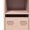 vidaXL Buffet rose 101,5x39x73,5 cm acier lamin&eacute; &agrave; froid