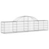 vidaXL Paniers &agrave; gabions arqu&eacute;s 18 pcs 200x30x40/60 cm Fer galvanis&eacute;