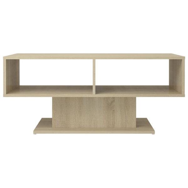 vidaXL Table basse chêne sonoma 103,5x50x44,5 cm bois d'ingénierie