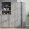 vidaXL Buffet haut gris b&eacute;ton 45x42,5x185 cm bois d'ing&eacute;nierie
