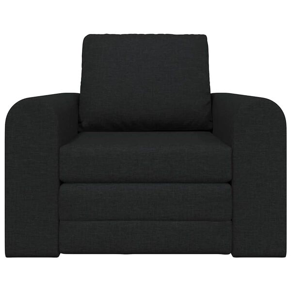 vidaXL Canap&eacute;-Lit Noir 98 x 71 x 83 cm tissu