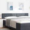 vidaXL T&ecirc;te de lit Gris fonc&eacute; 200 cm Velours