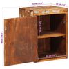 vidaXL Table de chevet Marron Bois massif de r&eacute;cup&eacute;ration