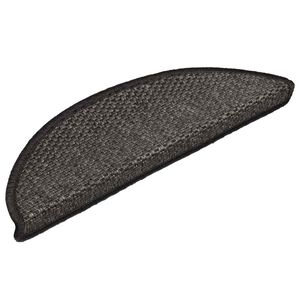 vidaXL Tapis d'escalier autocollants 15 pcs 56x17x3 cm Anthracite