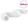 vidaXL Conduit d'&eacute;chappement PVC 6 m &Oslash;20 cm