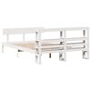 vidaXL Cadre de lit sans matelas blanc 140x200 cm bois de pin massif
