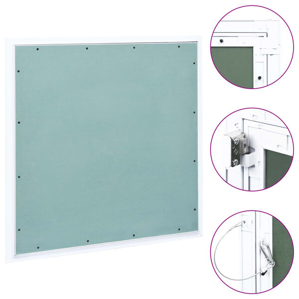 vidaXL Panneau d'acc&egrave;s Cadre en aluminium plaque de pl&acirc;tre 500x500 mm