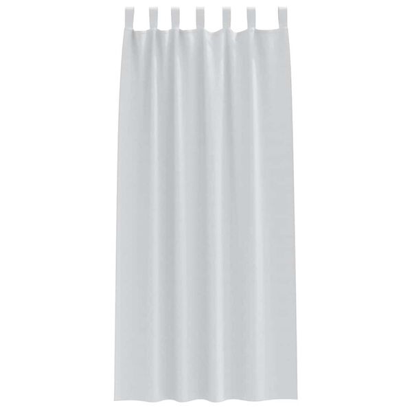 vidaXL Rideaux occultants avec anneaux 2 pcs Gris p&acirc;le 245 x 140 cm