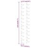 vidaXL Casier &agrave; vin mural pour 12 bouteilles 2 pcs Blanc Fer