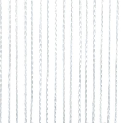 vidaXL Rideau en fils 2 pcs 100 x 250 cm Blanc