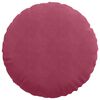 vidaXL Coussins de si&egrave;ge 2 pcs Bordeaux &Oslash; 80 x 29 cm Velours