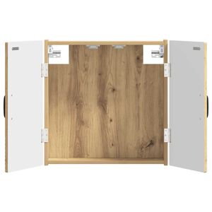 vidaXL Cabinet pour cible HOORN Ch&ecirc;ne artisanal 52,5 x 10,5 x 53,5 cm