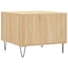 vidaXL Tables basses 2 pcs ch&ecirc;ne sonoma 50x50x40 cm bois d'ing&eacute;nierie