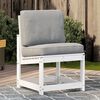 vidaXL Chaise de jardin blanc 50,5x55x77 cm bois de pin massif