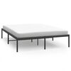 vidaXL Cadre de lit m&eacute;tal sans matelas noir 140x200 cm