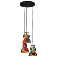 vidaXL Lampe suspendue 25 W multicolore 30x30x100 cm E27