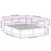 vidaXL Lit biblioth&egrave;que sans matelas blanc 150x200 cm bois pin massif