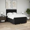 vidaXL Sommier &agrave; lattes de lit avec matelas Noir 160x200 cm Tissu