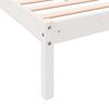 vidaXL Cadre de lit extra long sans matelas 140x210 cm bois massif pin