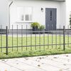 vidaXL Cl&ocirc;ture de jardin 6 pcs Gris 10,2 x 0,6 m