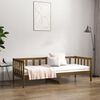vidaXL Lit de jour sans matelas marron miel 80x200 cm bois pin massif