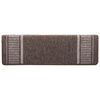 vidaXL Tapis d'escalier auto-adh&eacute;sifs 15 pcs Marron 65 x 21 x 4 cm