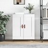 vidaXL Buffet Blanc brillant 69,5x34x90 cm Bois d'ing&eacute;nierie