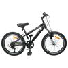vidaXL V&eacute;lo de Montagne 24 Pouces 6-Vitesse pour les 8-12 ans Noir