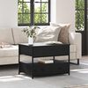 vidaXL Table basse Ch&ecirc;ne noir 70 x 50 x 54.5 cm Bois d'ing&eacute;nierie