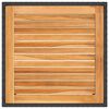 vidaXL Ensemble &agrave; manger de jardin 5 pcs R&eacute;sine tress&eacute;e et acacia Noir