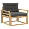 vidaXL Sofa de milieu ext&eacute;rieur Polyester Blanc