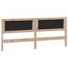 vidaXL T&ecirc;te de lit Marron et gris clair 200 cm Bois massif en pin