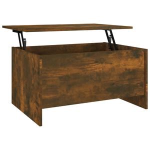 vidaXL Table basse Ch&ecirc;ne fum&eacute; 80x55,5x41,5 cm Bois d'ing&eacute;nierie