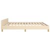 vidaXL Cadre de lit sans matelas cr&egrave;me 180x200 cm tissu