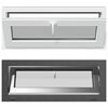 vidaXL Fen&ecirc;tre de sous-sol RISOR 100 x 40 cm PVC et verre Anthracite
