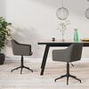 vidaXL Chaises pivotantes &agrave; manger lot de 2 Gris fonc&eacute; Velours