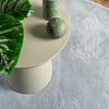 vidaXL Tapis HUARTE &agrave; poils courts doux et lavable bleu &Oslash; 80 cm