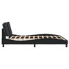 vidaXL Cadre de lit sans matelas Zadar noir 180x200 cm similicuir