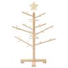 vidaXL Arbre de No&euml;l en bois Naturel 75 cm Bois massif en pin