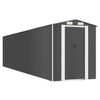 vidaXL Abri de jardin Anthracite 192x855x223 cm M&eacute;tal galvanis&eacute;