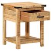 vidaXL Table de chevet 40x40x50 cm bois de manguier massif