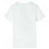 T-shirt pour enfants avec manches courtes &eacute;cru 140